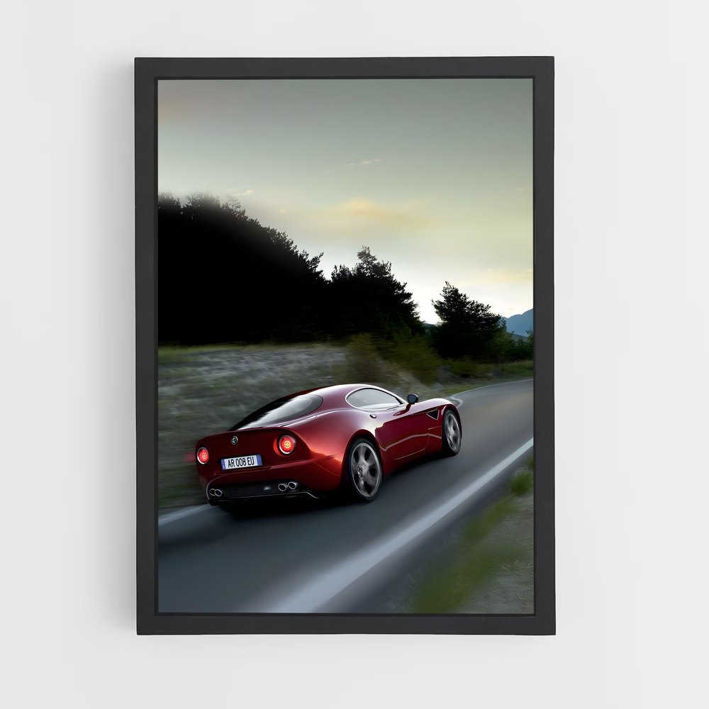 Poster Competizione Route – affiche Alfa Romeo (vue 2)